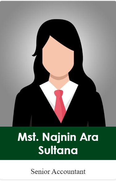 Mst. Najnin Ara Sultana, Senior Accountant